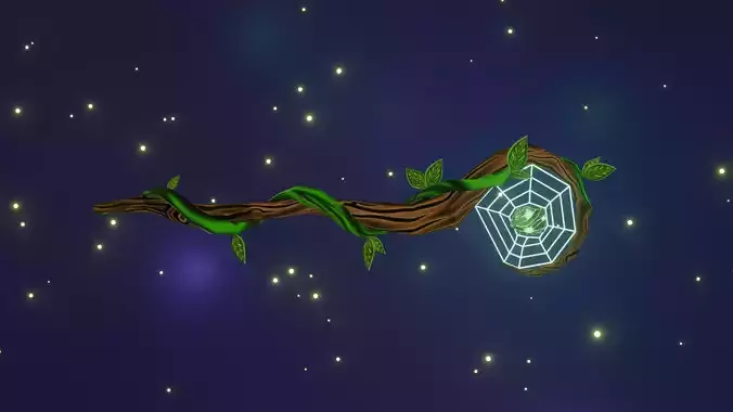 Druid Staff Stylized