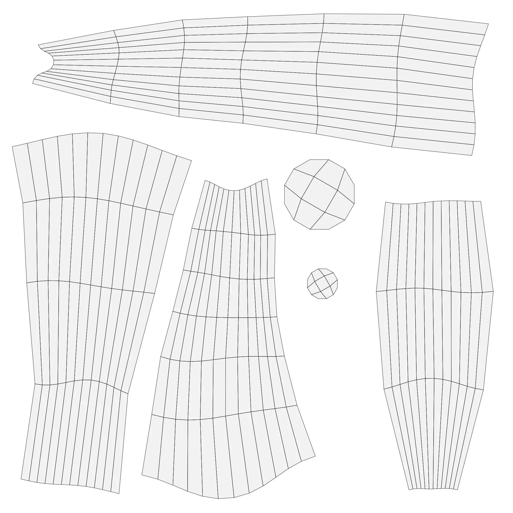 Druid Staff Stylized Low-poly 3D model_8