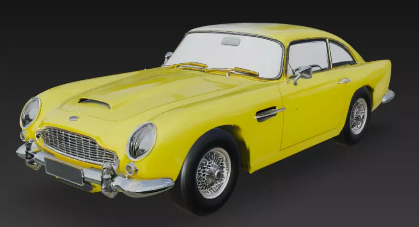 Aston Martin DB5 3D Printable Model 3D print model