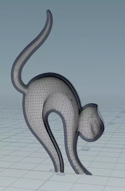 Cat Sculpture 3D print model_1