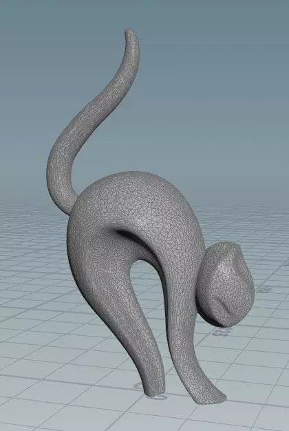 Cat Sculpture 3D print model_2