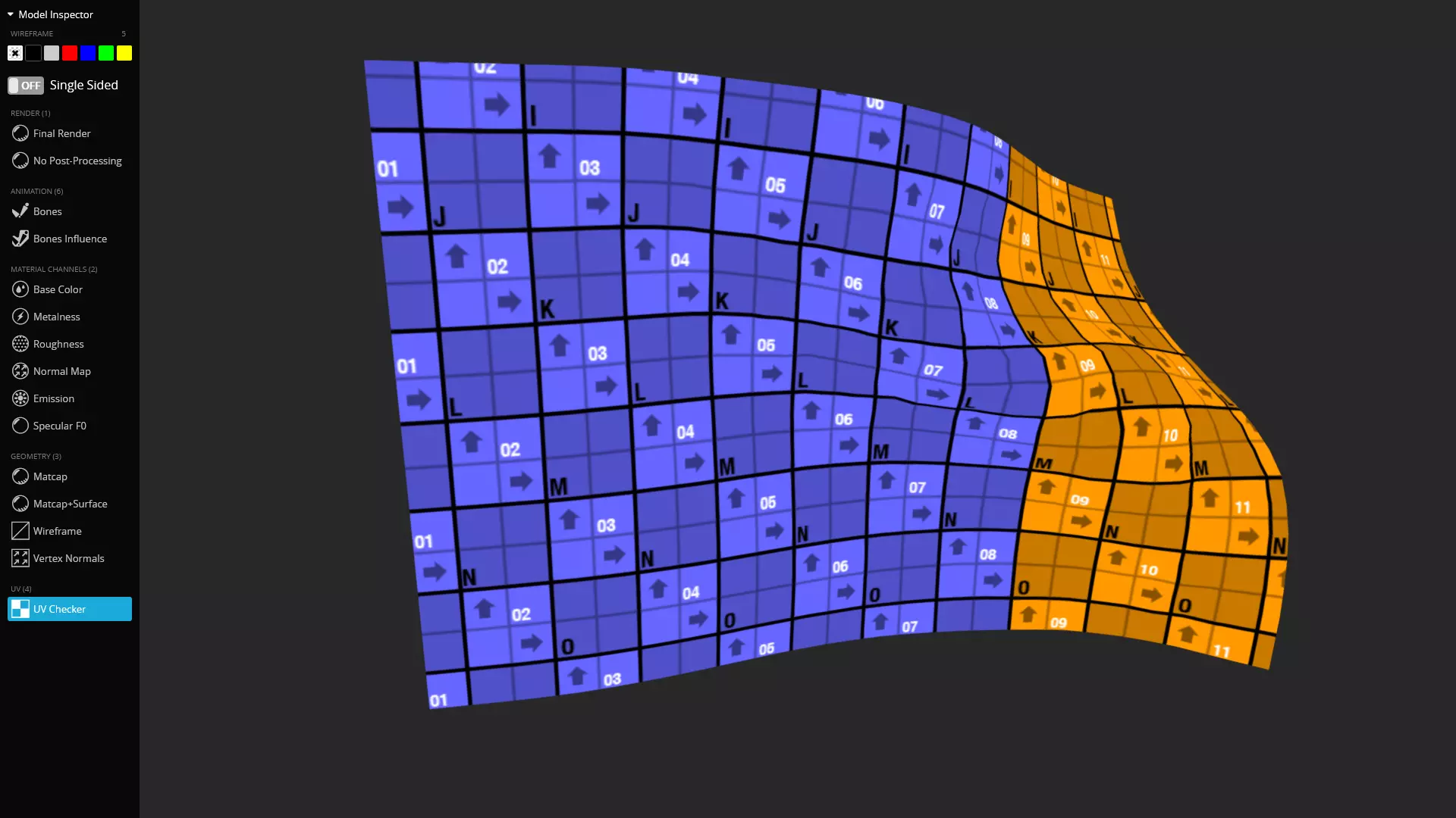 Animated Alaska Flag Rigged And Game Ready Low-poly 3D model_4