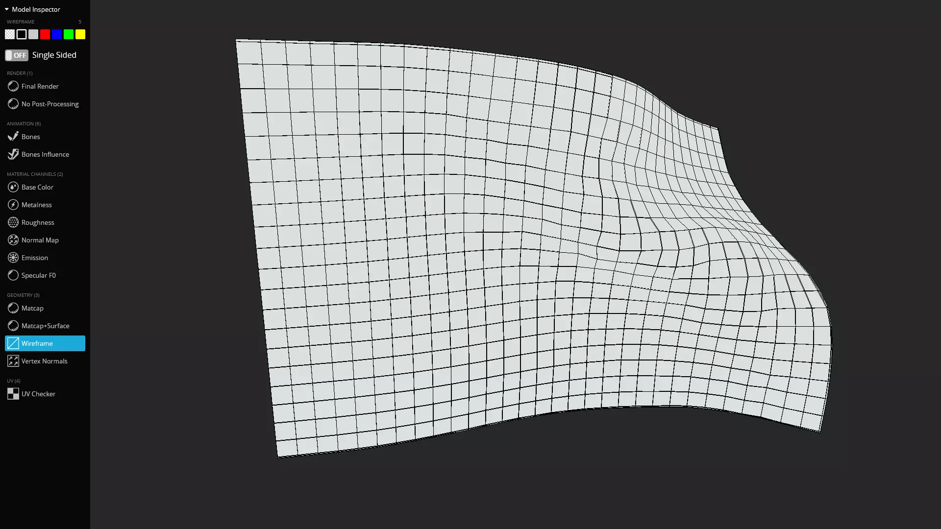 Animated Alaska Flag Rigged And Game Ready Low-poly 3D model_3