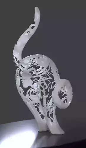 Cat model ornamented