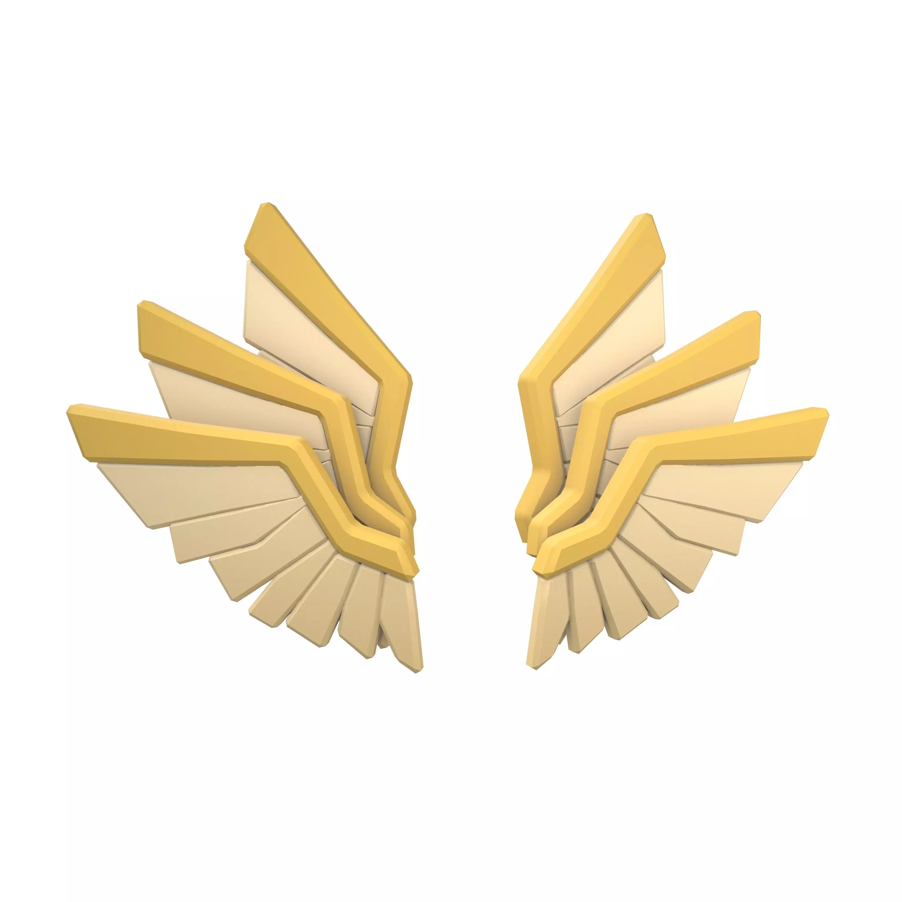 Low Poly Wings v10 004 Low-poly 3D model_0