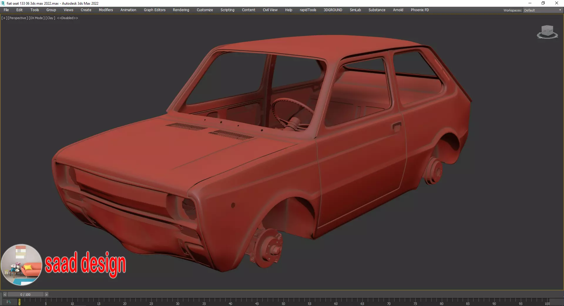 seat 133 3ds max- vray 6-lumion 8-animation  Low-poly 3D model_7