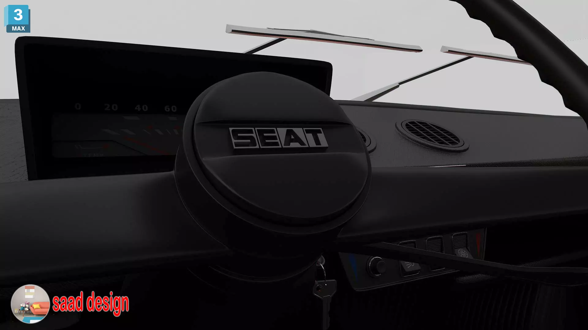 seat 133 3ds max- vray 6-lumion 8-animation  Low-poly 3D model_16