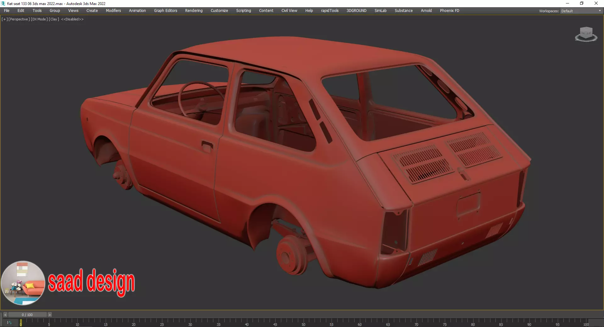 seat 133 3ds max- vray 6-lumion 8-animation  Low-poly 3D model_6