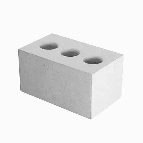 Concrete Brick Set Low-poly 3D model 7
