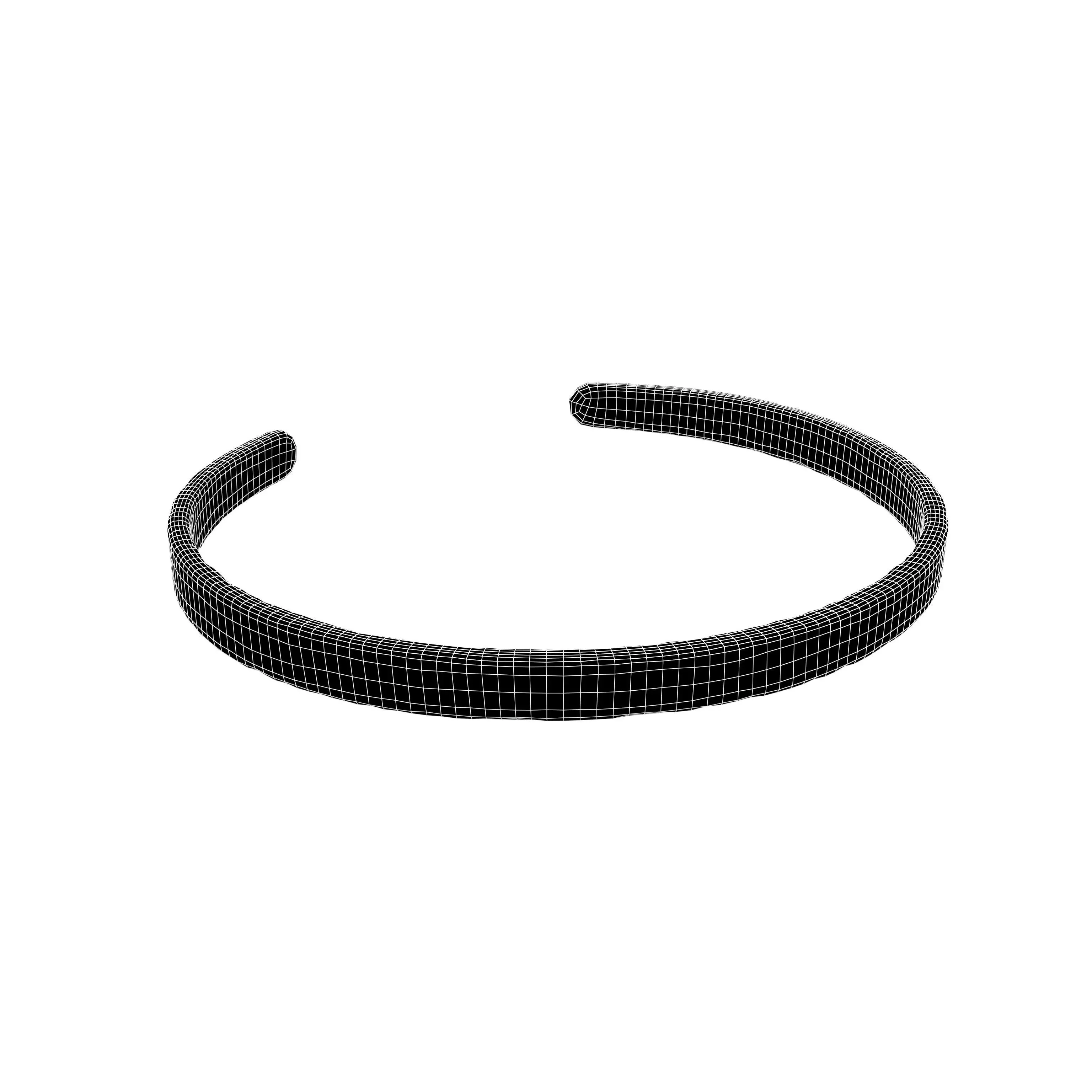 Cuff Bracelets v1 002 Low-poly 3D model_5