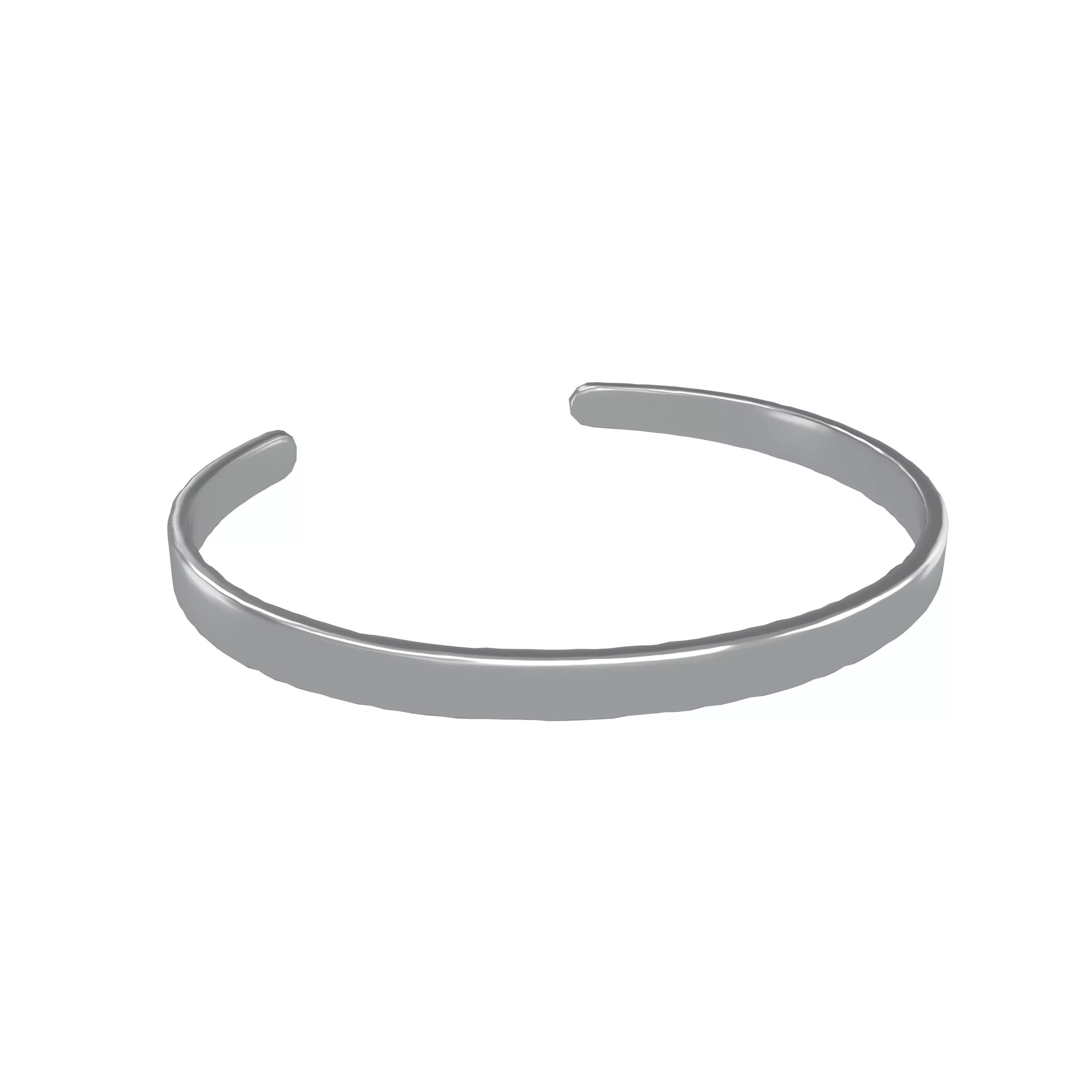 Cuff Bracelets v1 002 Low-poly 3D model_0