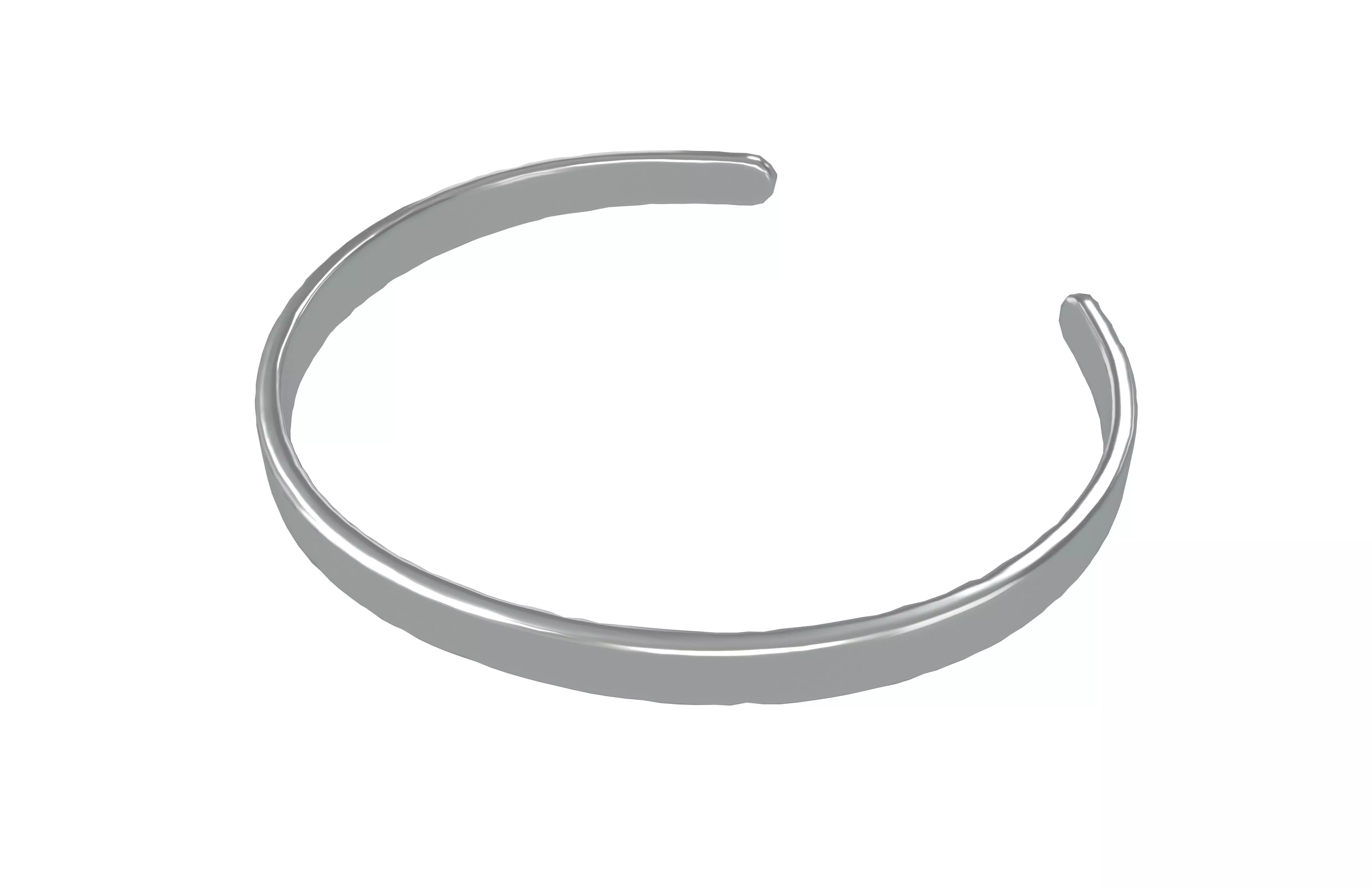 Cuff Bracelets v1 002 Low-poly 3D model_3