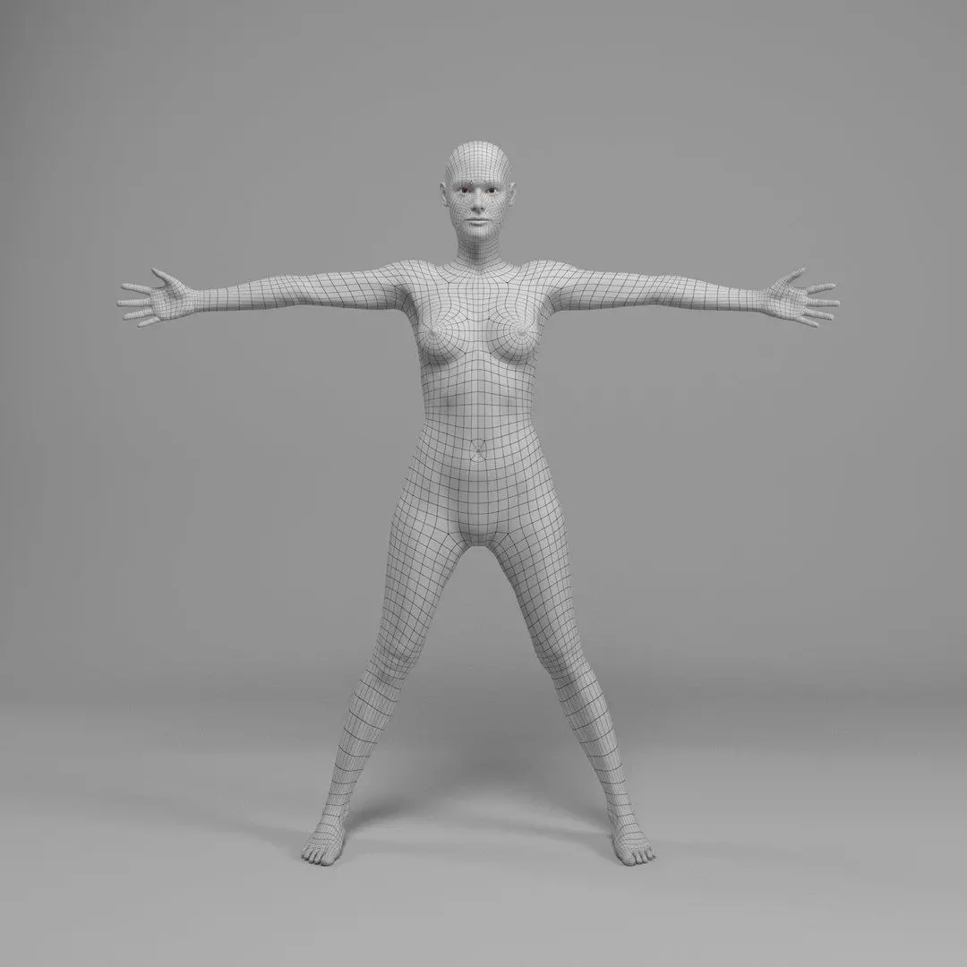 Olivia Female Model 3D model_6