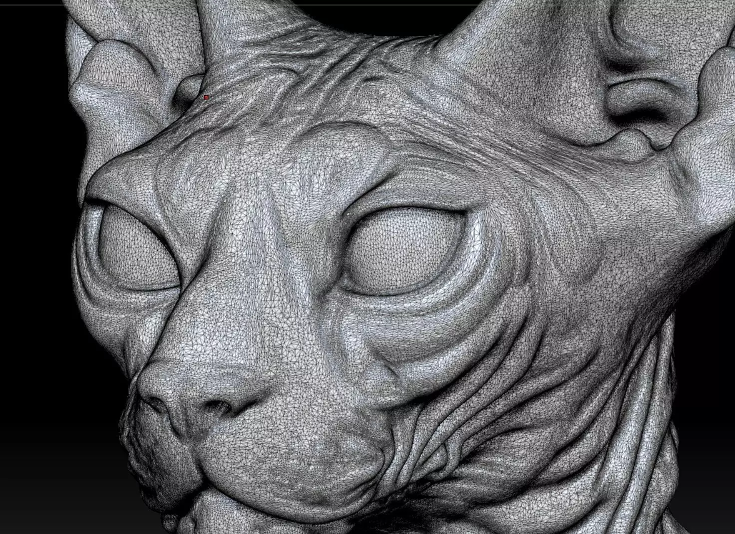 Sphynx lucky cat 3D print model_5