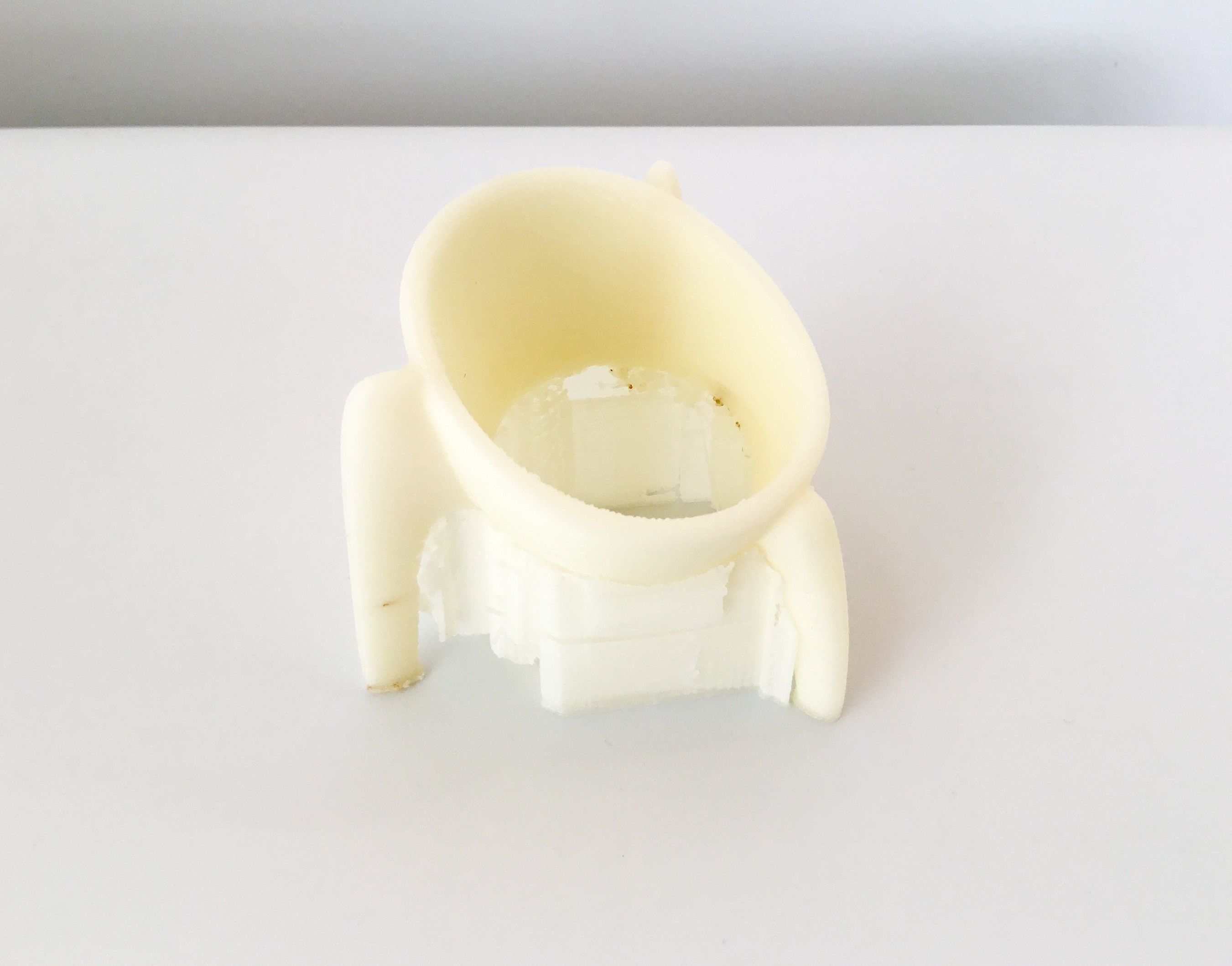 TRIPOD Egg cup 3D print model_5