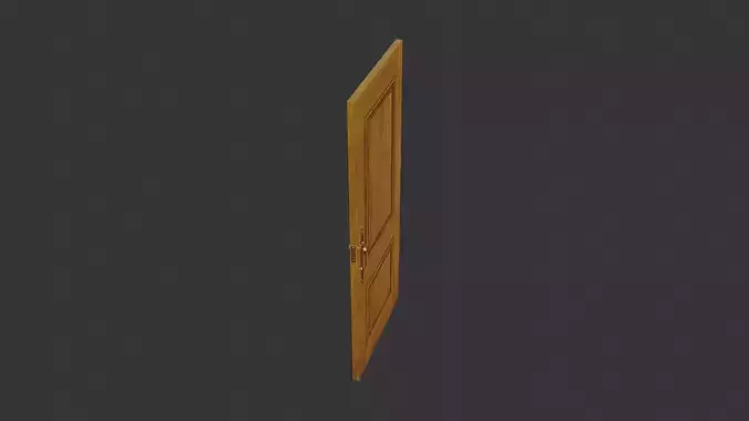 Wooden Interior Door with Stained Finish