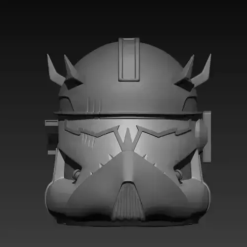 Stylized Clone Trooper Helmet with Horns