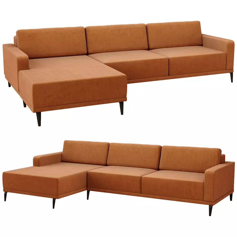 Sofa Abayomi - 1 Low-poly 3D model_4
