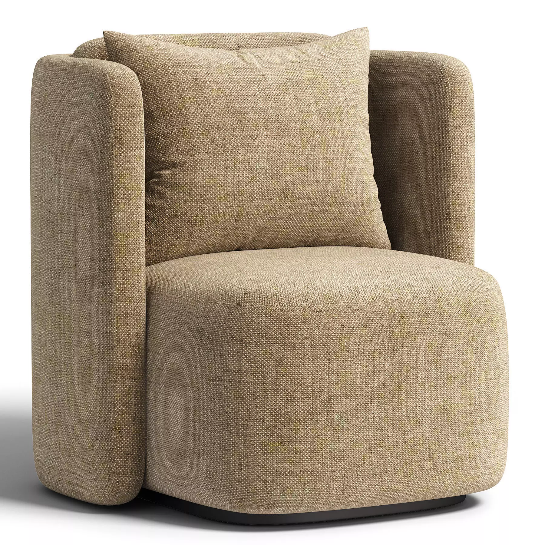 Hudson Swivel Club Chair 3D model_2