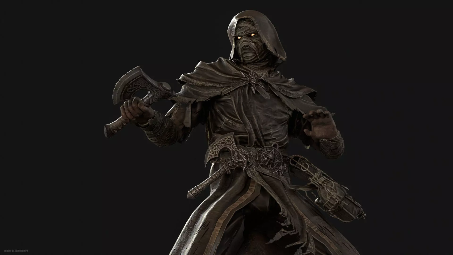 Savage Low-poly 3D model_3