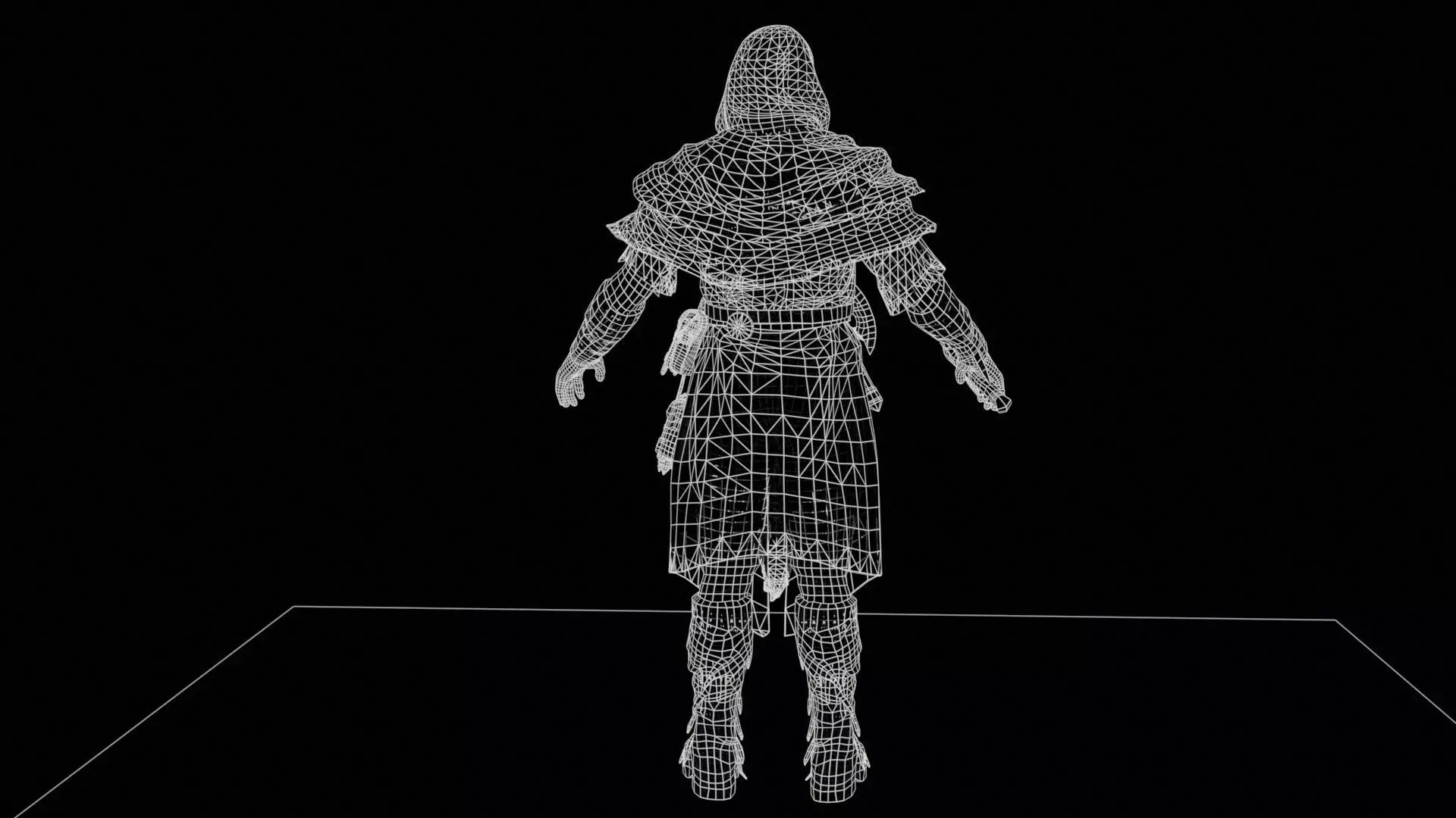 Savage Low-poly 3D model_11