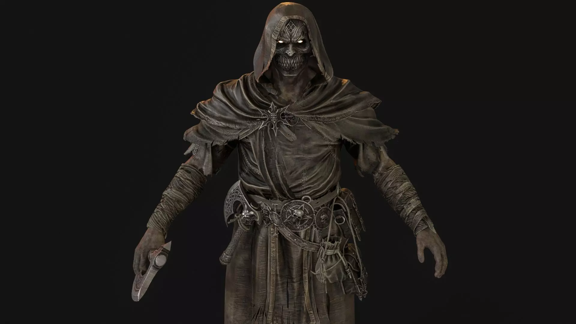 Savage Low-poly 3D model_9