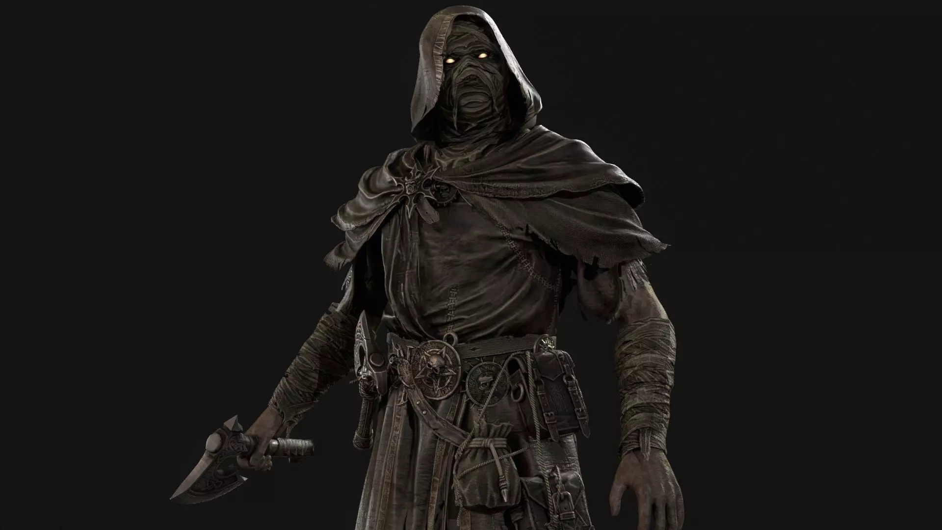 Savage Low-poly 3D model_6