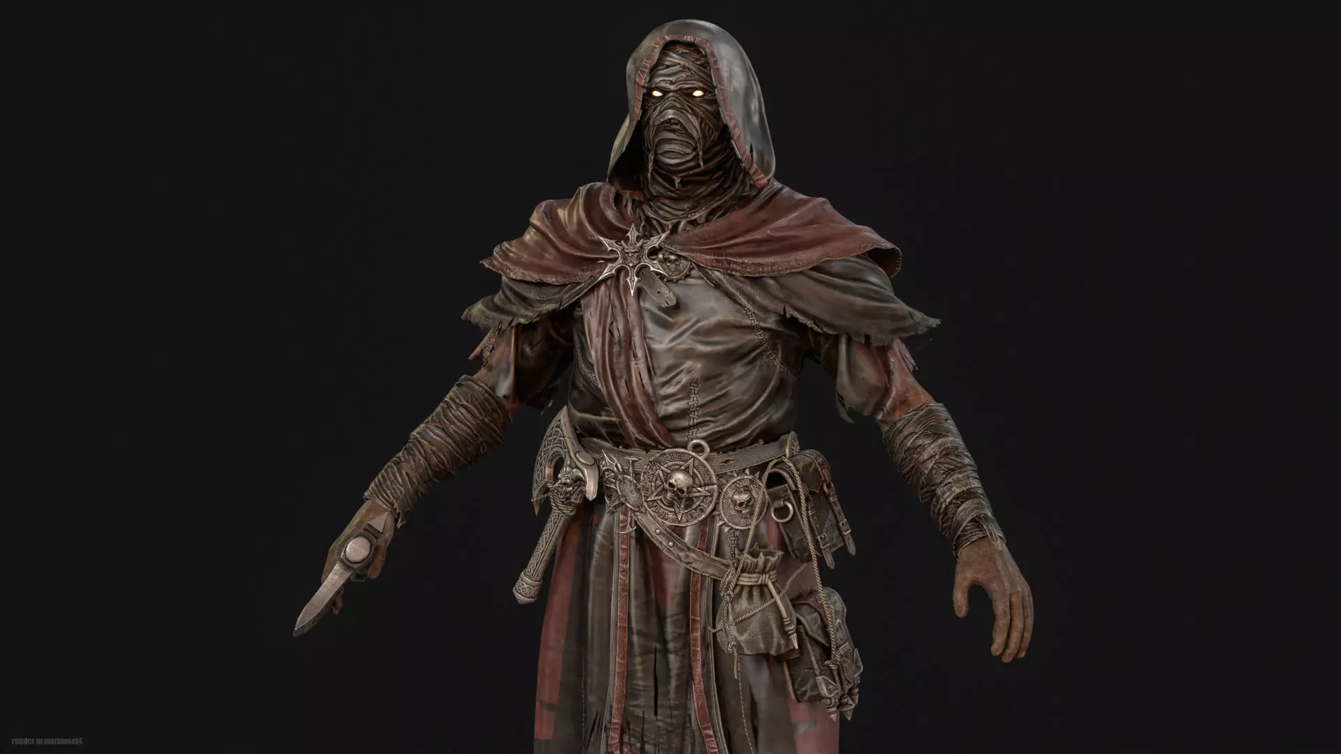 Savage Low-poly 3D model_5