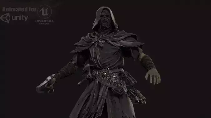 Savage Low-poly 3D model