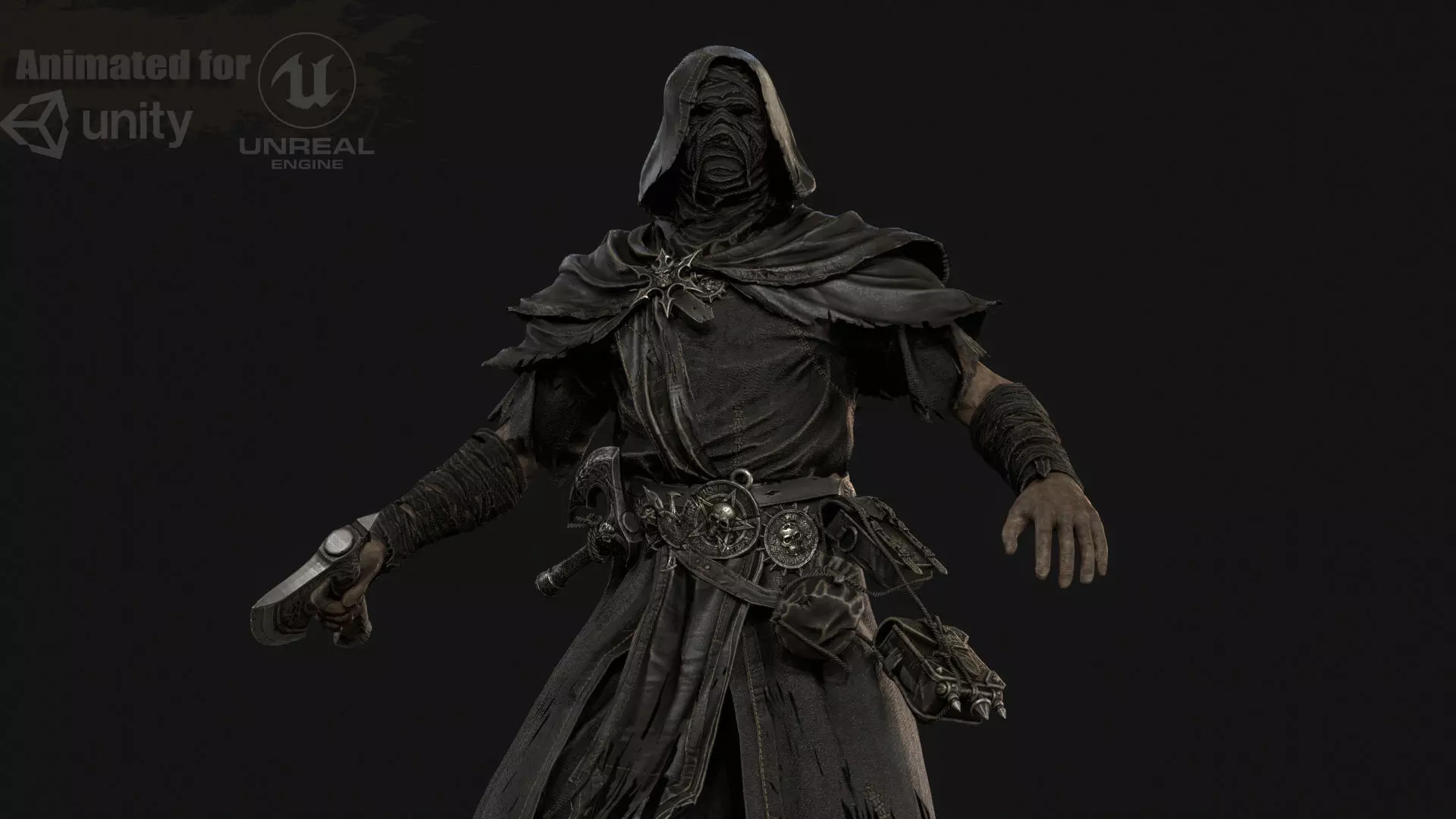 Savage Low-poly 3D model_0