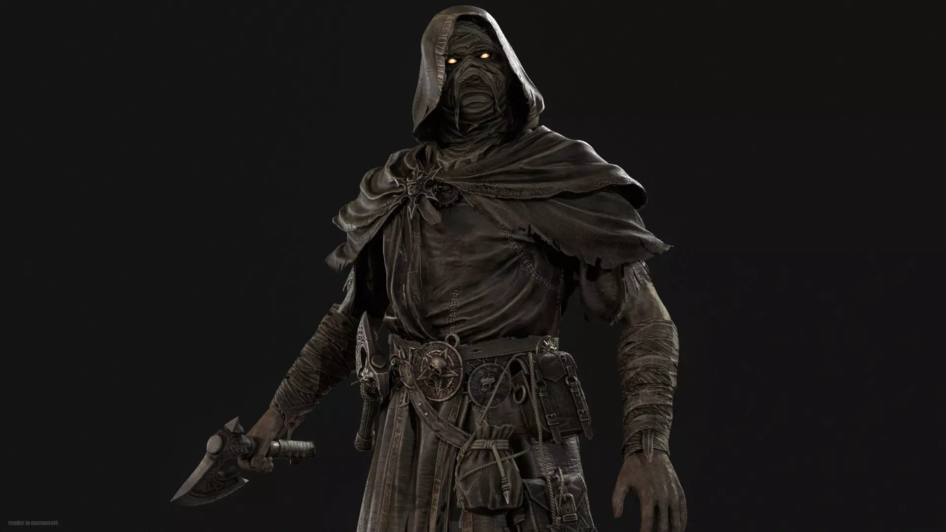 Savage Low-poly 3D model_4