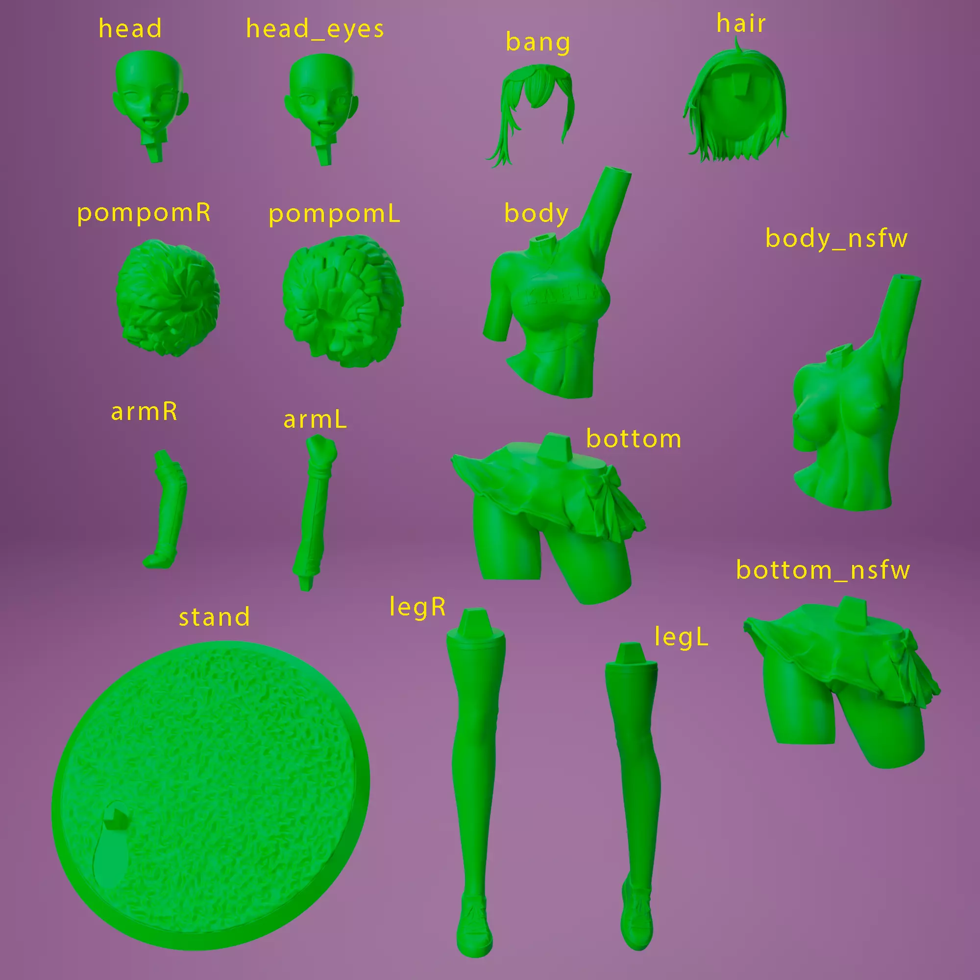 NSFW and SFW Kaele Kovalskia 3D print model_14