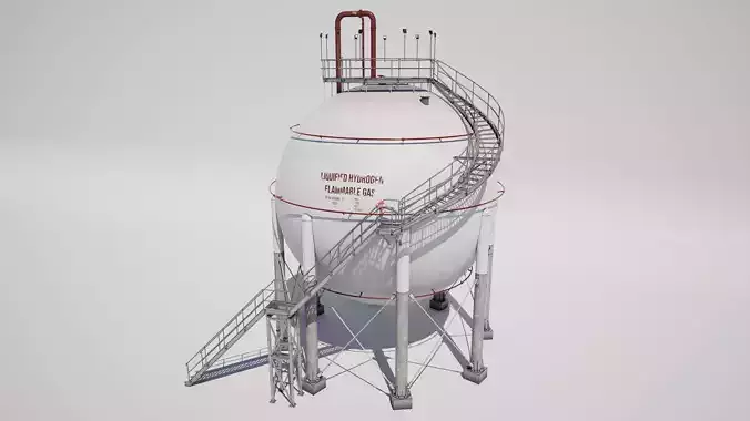 Industrial Liquified Hydrogen Flammable Gas Storage Tank