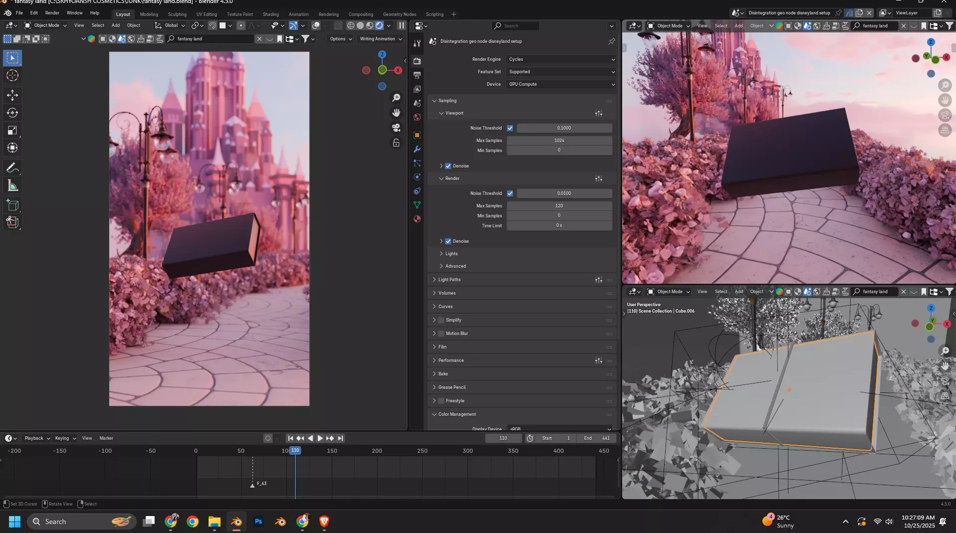 Fantasy land 3D model_6