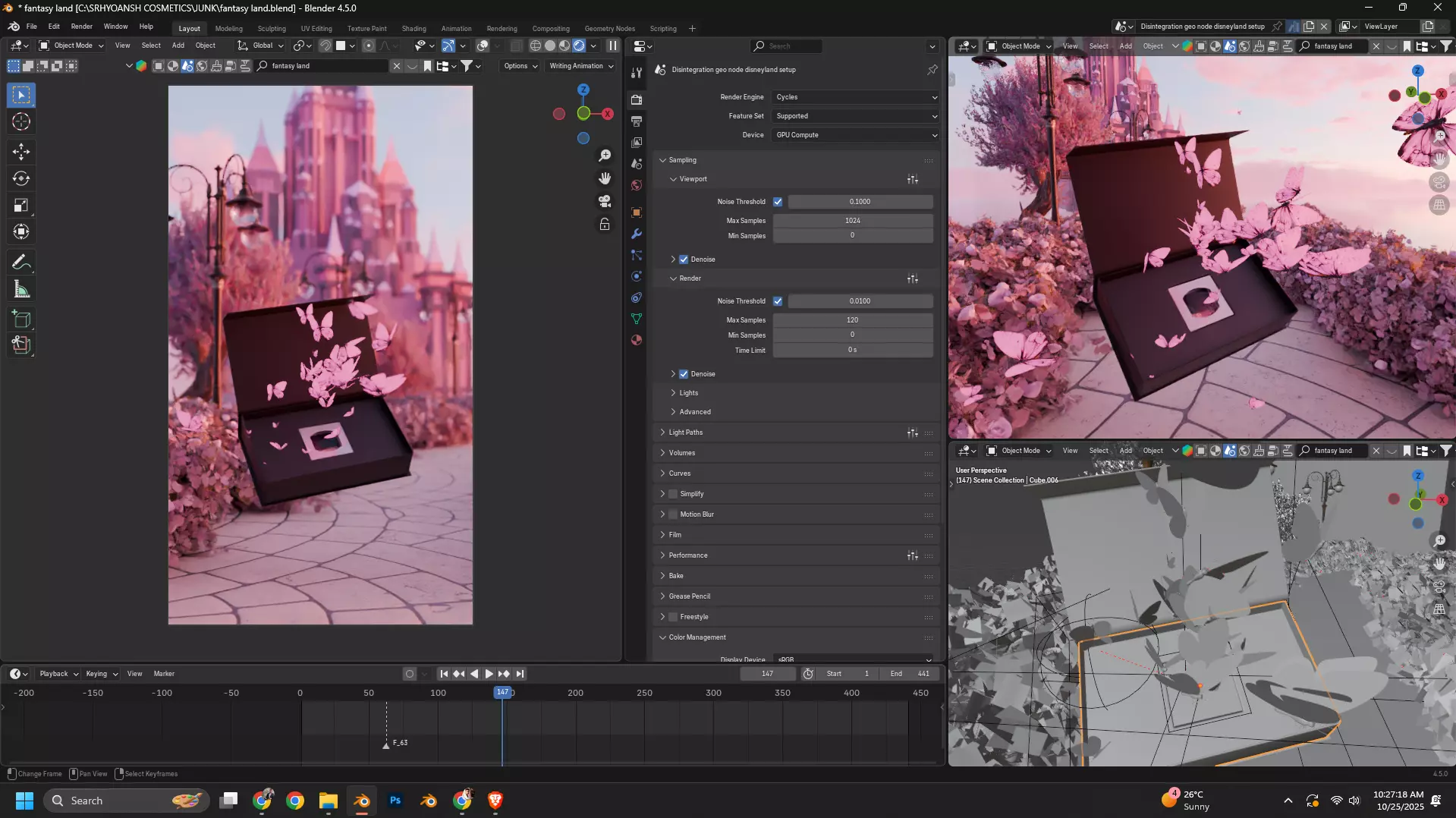 Fantasy land 3D model_7