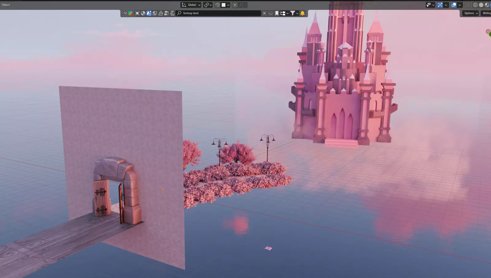 Fantasy land 3D model_10