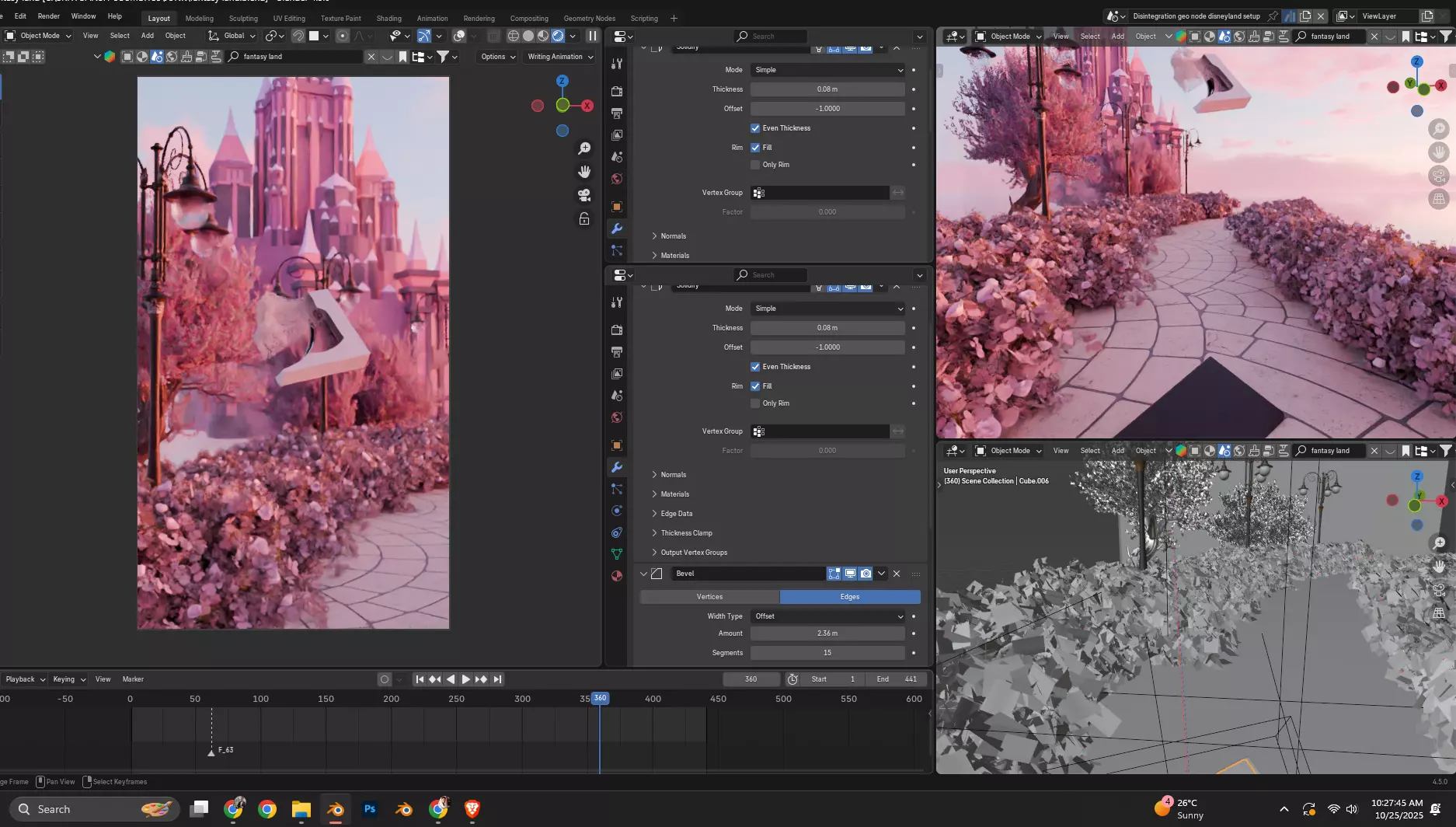 Fantasy land 3D model_8