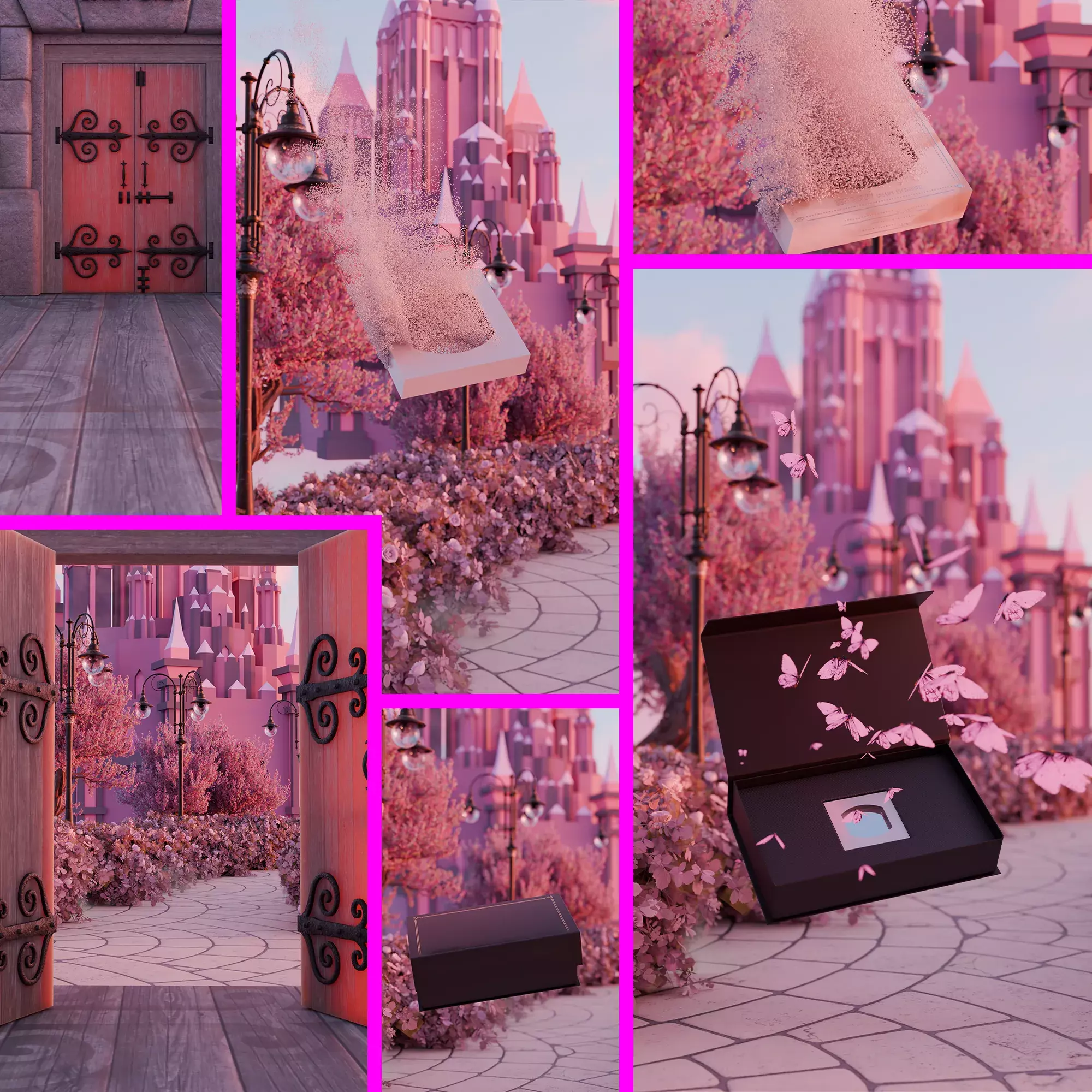 Fantasy land 3D model_2