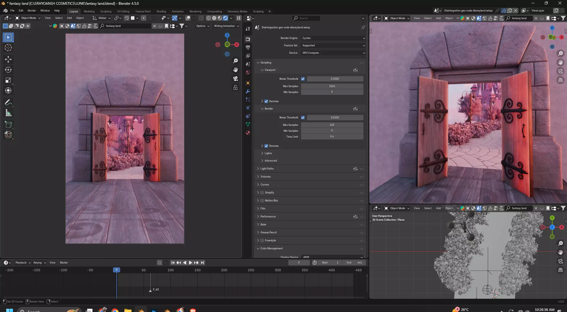 Fantasy land 3D model_5