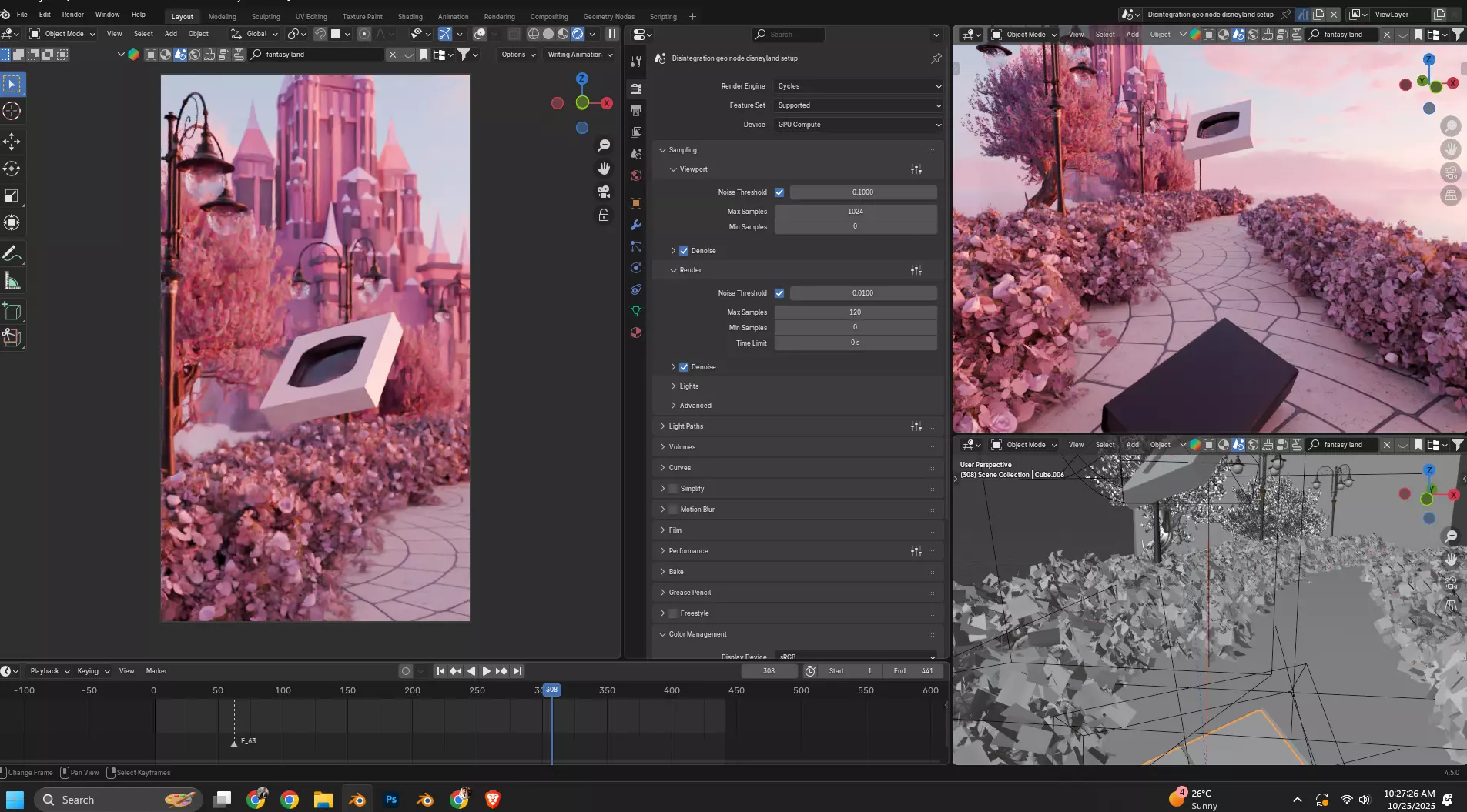Fantasy land 3D model_3