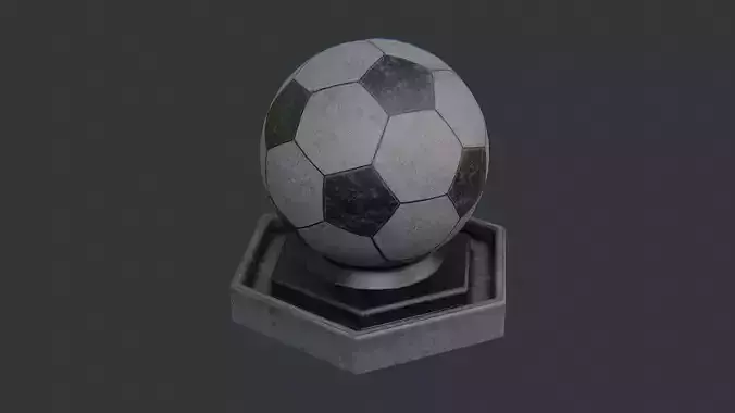 Statue Ball On Pedestal Decor