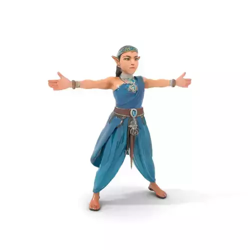 Elegant Elven Warrior model pack Low-poly 3D model Elegant Elven Warrior model pack Low-poly 3D model