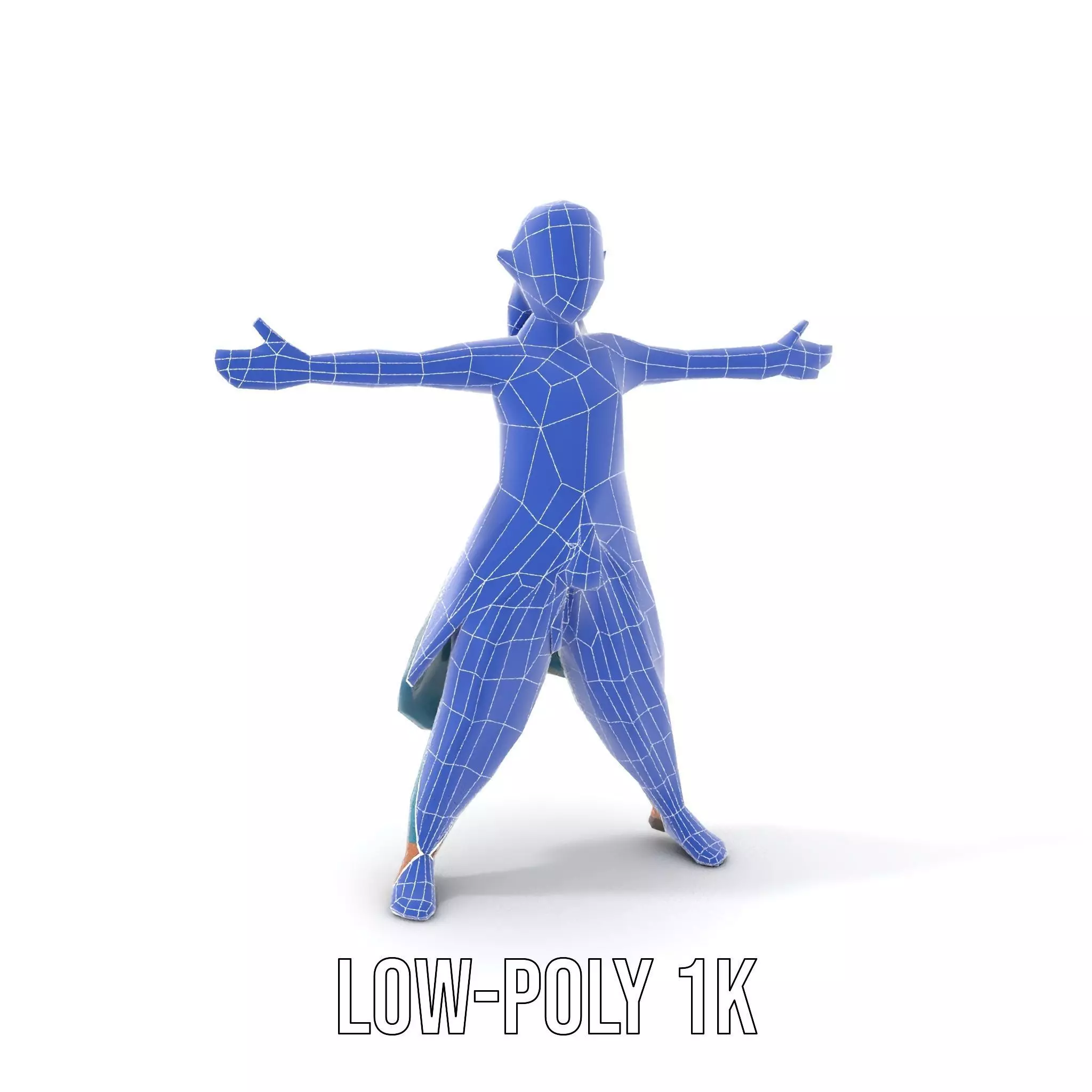 Elegant Elven Warrior model pack Low-poly 3D model_32