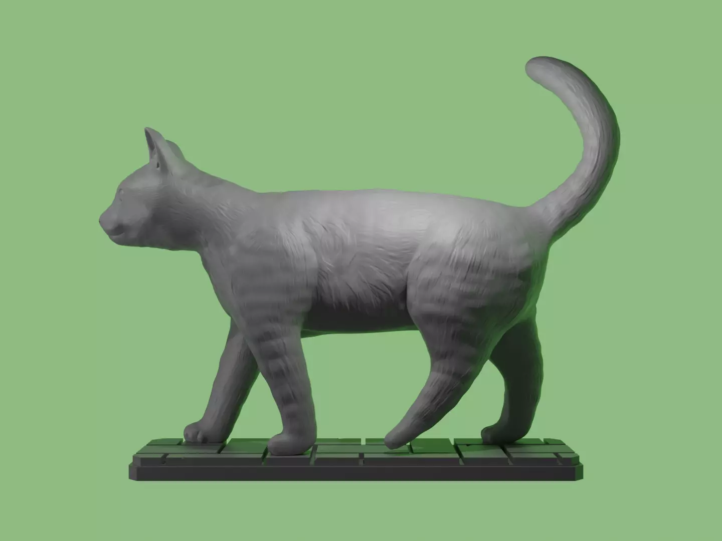 Walking Cat Free 3D print model_1