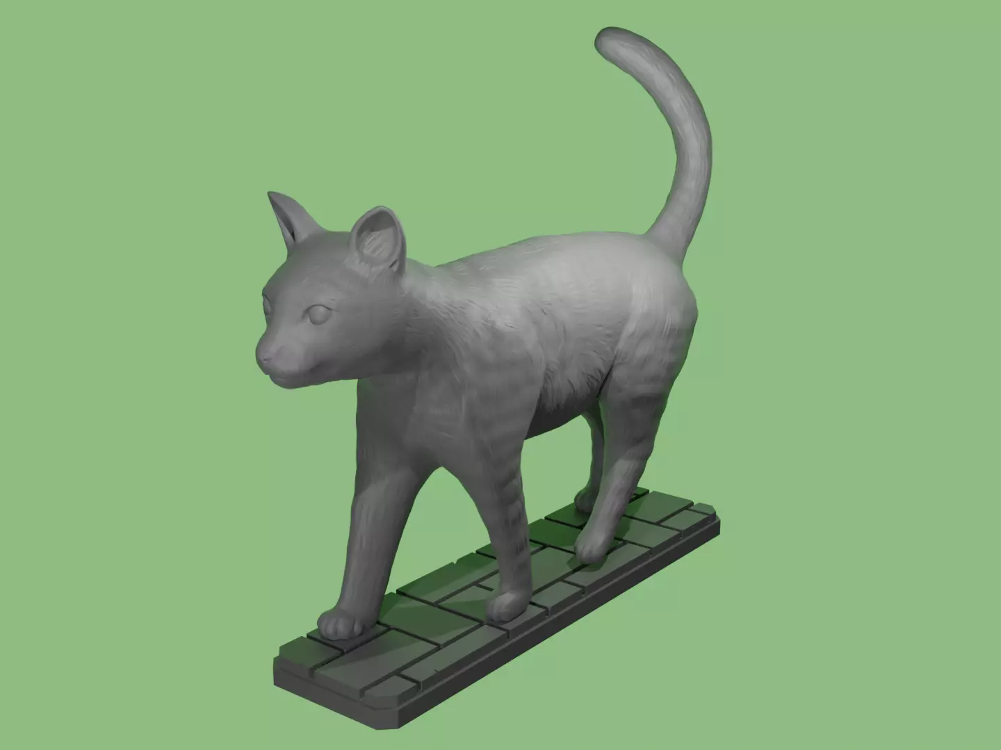 Walking Cat Free 3D print model_0