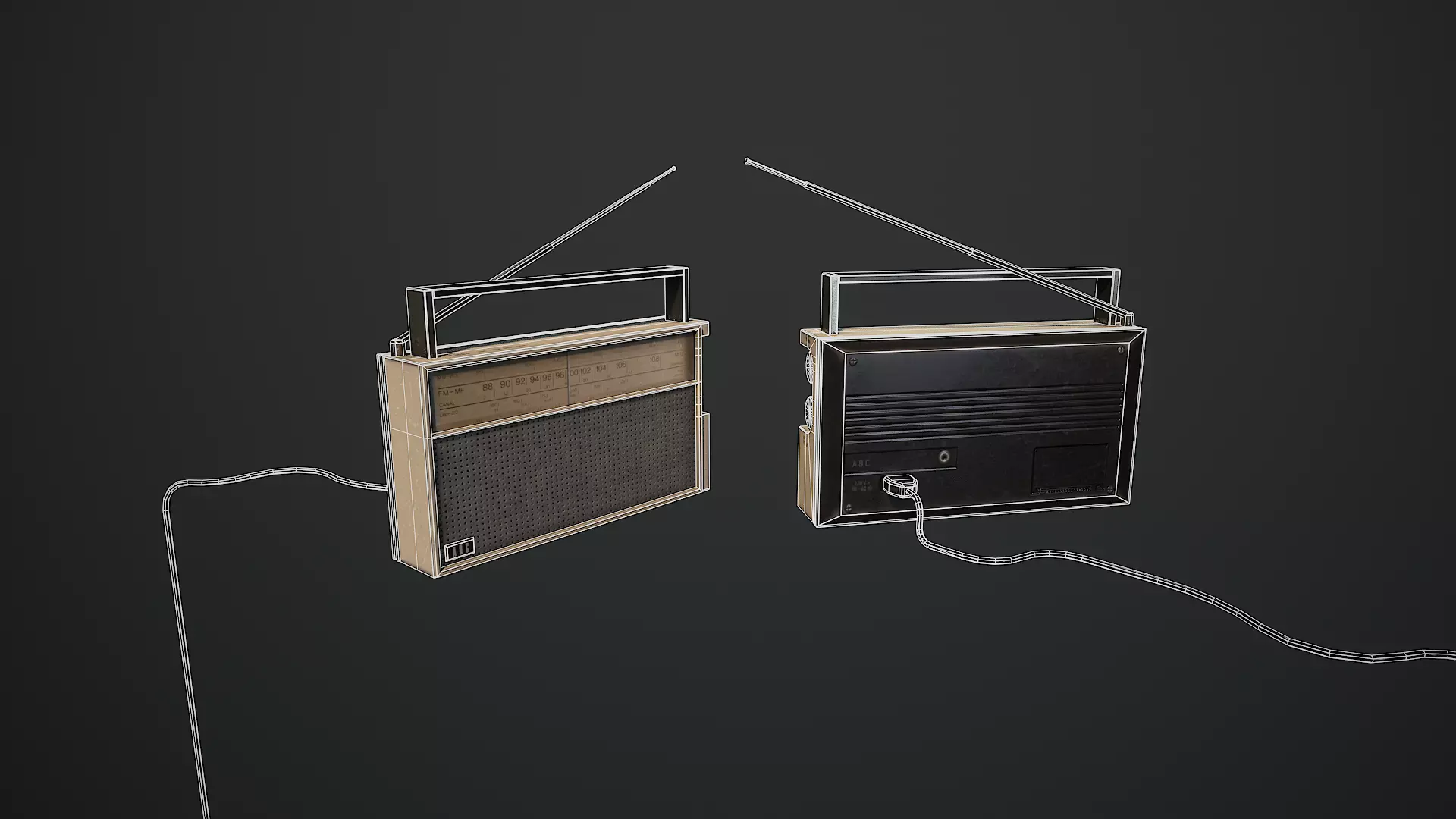 Low-Poly Horror Living Room Pack Low-poly 3D model_47