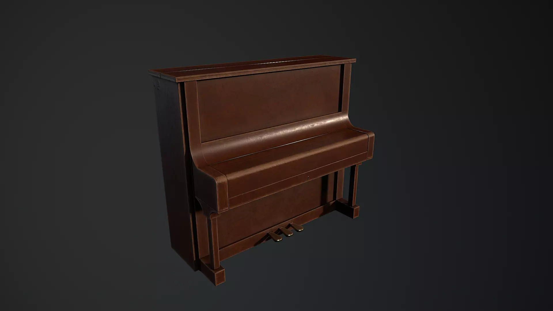 Low-Poly Horror Living Room Pack Low-poly 3D model_40