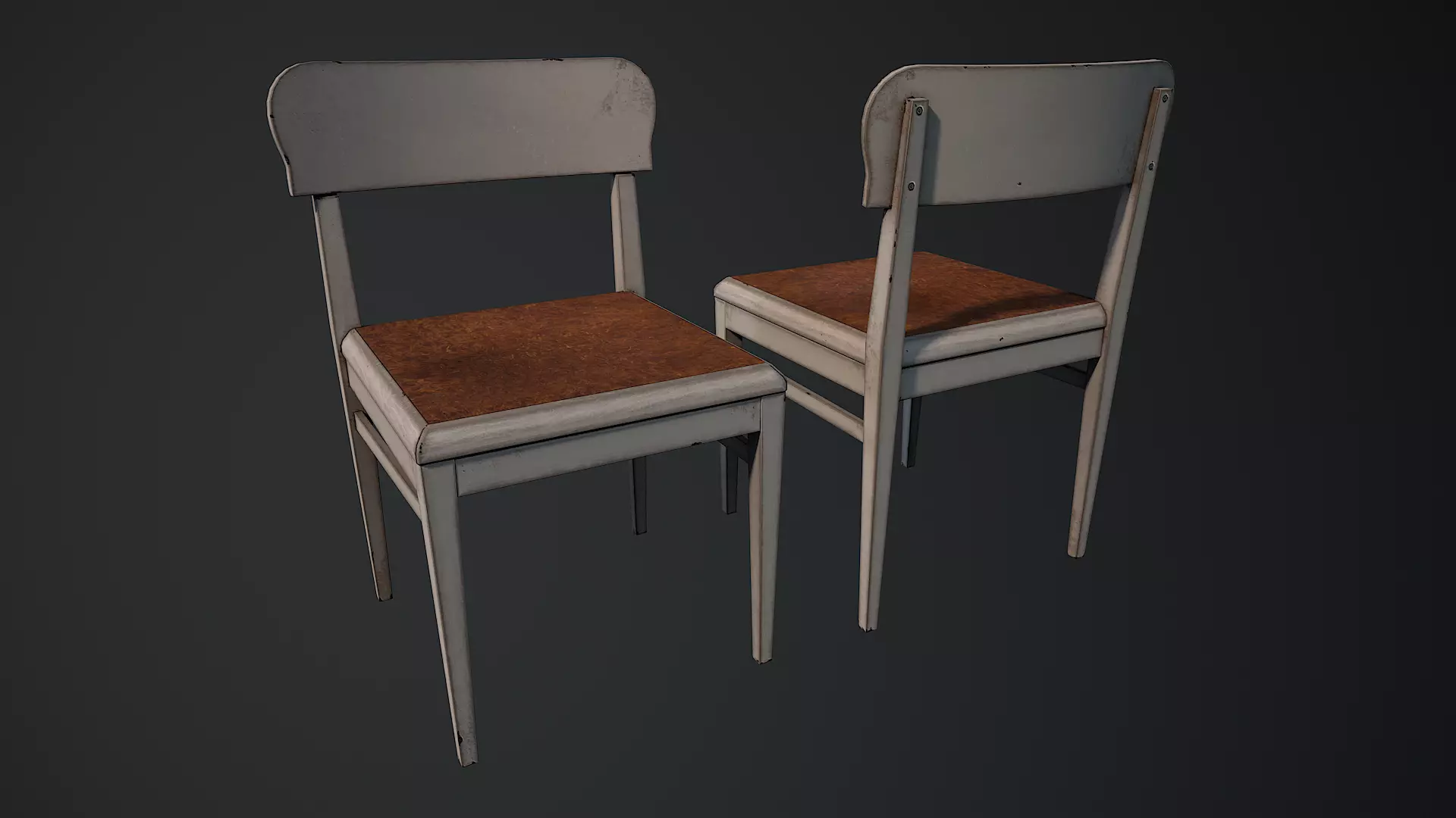 Low-Poly Horror Living Room Pack Low-poly 3D model_15