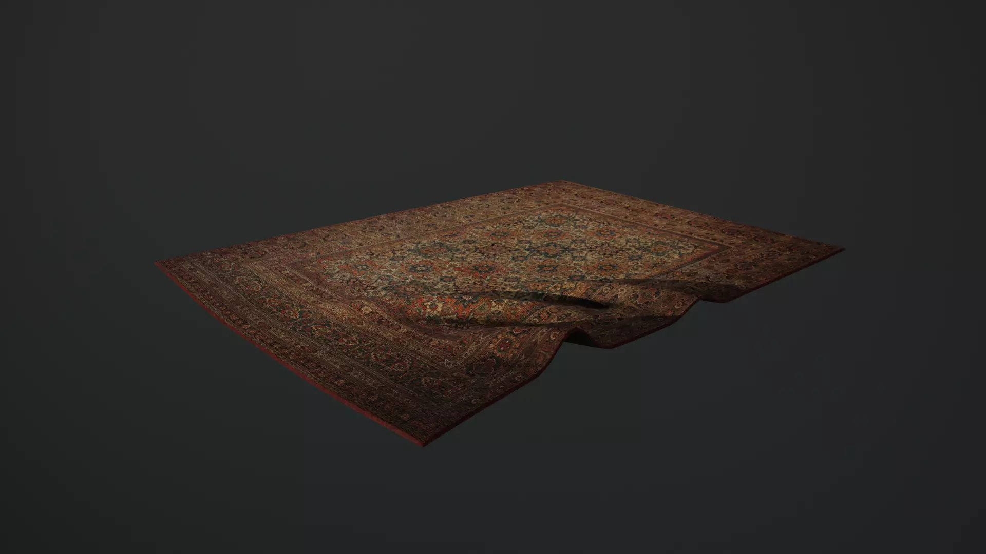 Low-Poly Horror Living Room Pack Low-poly 3D model_48