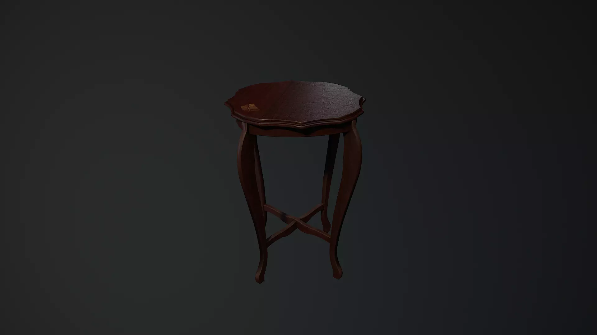 Low-Poly Horror Living Room Pack Low-poly 3D model_54